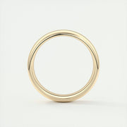 Classic Polished Finish White Gold Men's Band - Barbara Maison 