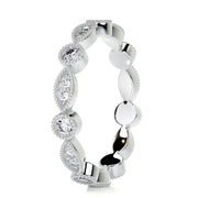 0.5ct Round EF- VVS Diamond Stackable Full Eternity Wedding Band