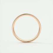 Polished Finish Regular White Gold Men's Band - Barbara Maison 