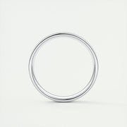 Polished Finish Regular White Gold Men's Band - Barbara Maison 