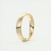 Polished Finish Regular White Gold Men's Band - Barbara Maison 