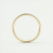 Polished Finish Regular White Gold Men's Band - Barbara Maison 