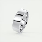 Polished Finish Classic Yellow Gold Men's Band - Barbara Maison 