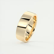 Polished Finish Classic Yellow Gold Men's Band - Barbara Maison 