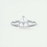 1.5 CT Trillion Solitaire CVD F/VS1 Diamond Engagement Ring - Barbara Maison 