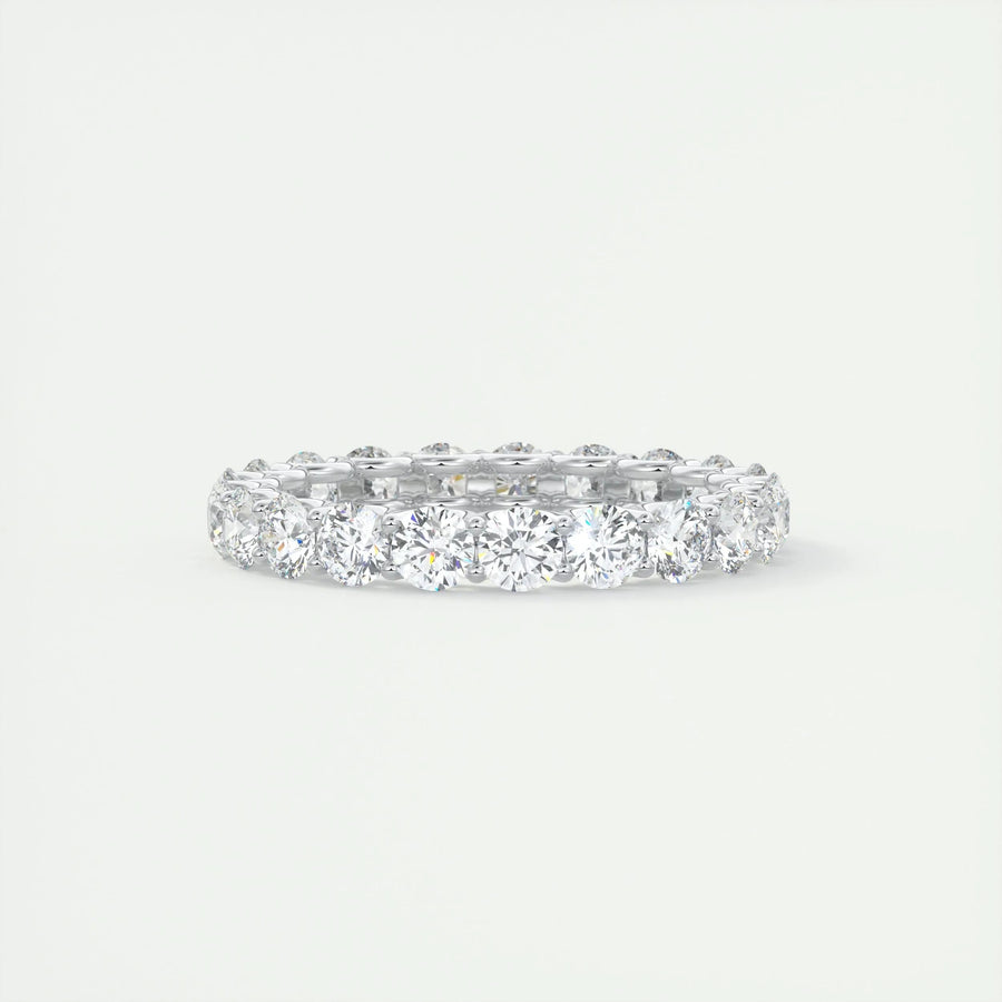 2.1 CT Round Full Eternity CVD EF/VVS Diamond Wedding Band - Barbara Maison 
