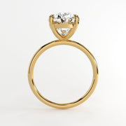 4.0 CT Oval Solitaire Moissanite Engagement Ring - Barbara Maison 