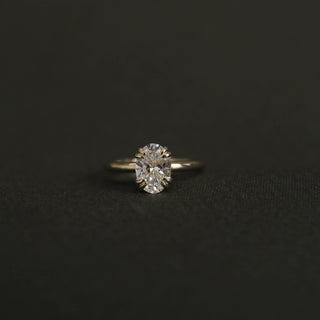 0.88 CT Round Solitaire Moissanite Engagement Ring - Barbara Maison 