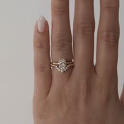 0.15 Stones V-Shaped Moissanite Wedding Band