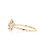 1.1 CT Round Cut Solitaire Moissanite Engagement Ring - Barbara Maison 