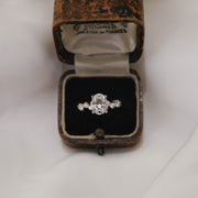 0.84-1.91 CT Oval Cut Solitaire Moissanite Engagement Ring - Barbara Maison 