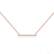 0.20 Moissanite Diamond Bar Style Necklace
