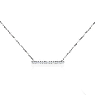 0.20 Moissanite Diamond Bar Style Necklace