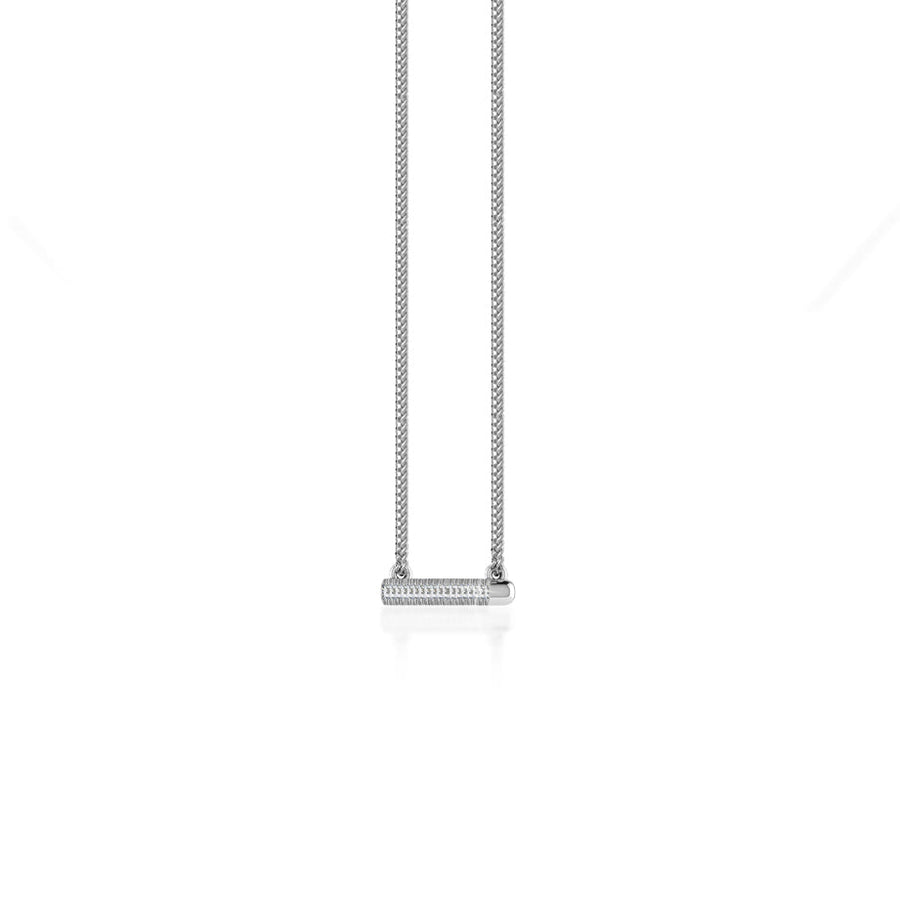 0.20 Moissanite Diamond Bar Style Necklace