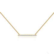 0.20 Moissanite Diamond Bar Style Necklace