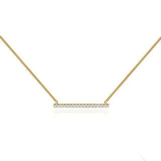 0.20 Moissanite Diamond Bar Style Necklace