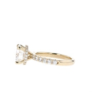 1-3 CT Round Hidden Halo Moissanite Engagement Ring - Barbara Maison 