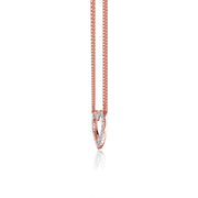 0.24 TCW Round Moissanite Diamond Heart Pendent Necklace - Barbara Maison 