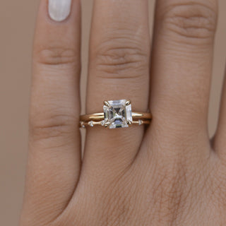 0.07 Dainty Moissanite Wedding Band