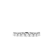 0.55 TCW Round and Marquise Multi Stone Moissanite Wedding Band - Barbara Maison 
