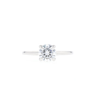 1 - 2.75 CT Round Cut Solitaire Moissanite Engagement Ring - Barbara Maison 