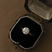 1 - 2.75 CT Round Cut Solitaire Moissanite Engagement Ring - Barbara Maison 