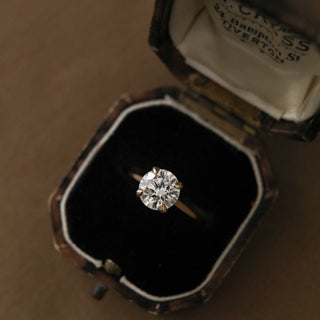 1 - 2.75 CT Round Cut Solitaire Moissanite Engagement Ring - Barbara Maison 