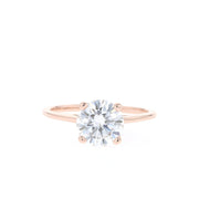 1 - 2.75 CT Round Cut Solitaire Moissanite Engagement Ring - Barbara Maison 