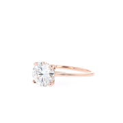 1 - 2.75 CT Round Cut Solitaire Moissanite Engagement Ring - Barbara Maison 
