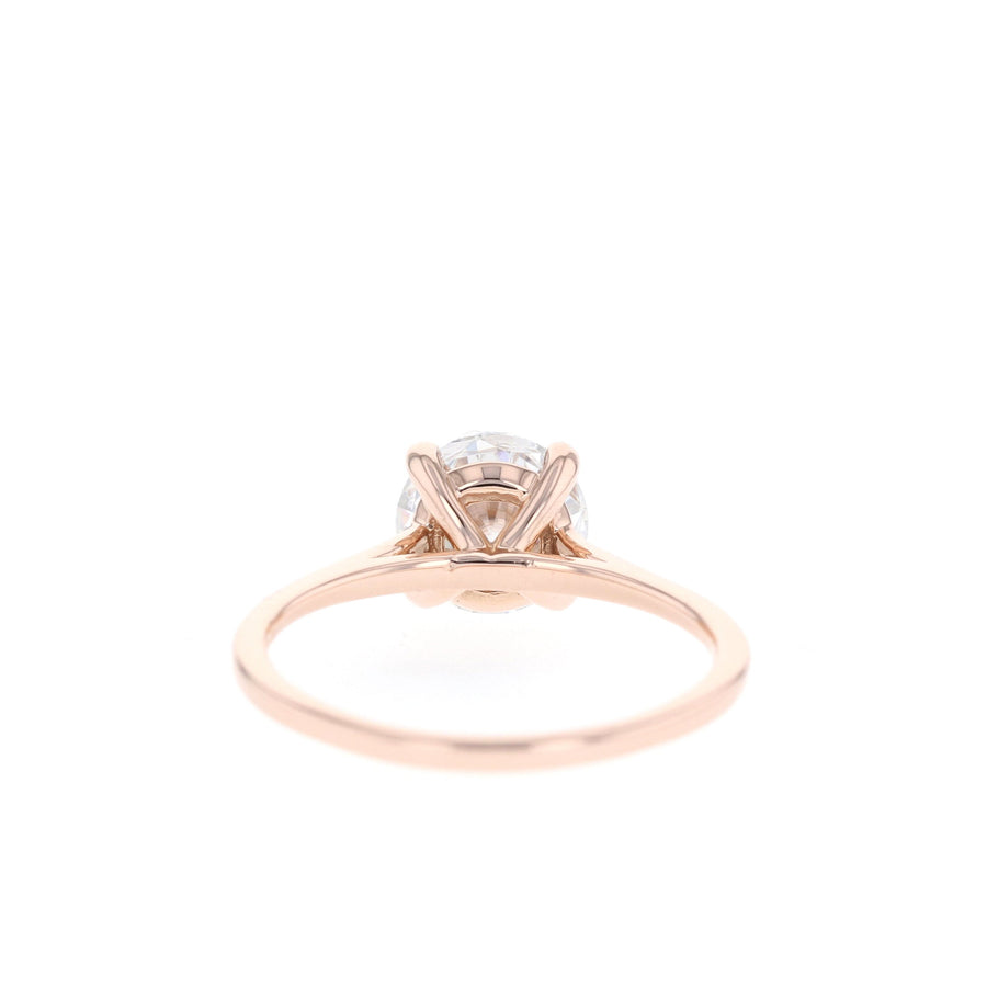 1 - 2.75 CT Round Cut Solitaire Moissanite Engagement Ring - Barbara Maison 