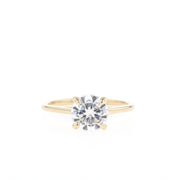 1 - 2.75 CT Round Cut Solitaire Moissanite Engagement Ring - Barbara Maison 