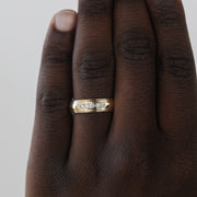 Stone Setting High Polish Finish Men's Band - Barbara Maison 