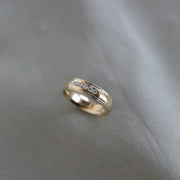 Stone Setting High Polish Finish Men's Band - Barbara Maison 