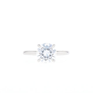 1 - 1.5 CT Round Cut Solitaire Moissanite Engagement Ring - Barbara Maison 