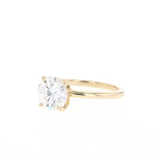 1 - 1.5 CT Round Cut Solitaire Moissanite Engagement Ring - Barbara Maison 