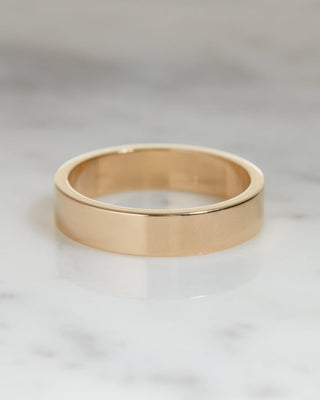 Classic Polished Wedding Band For Men - Barbara Maison 