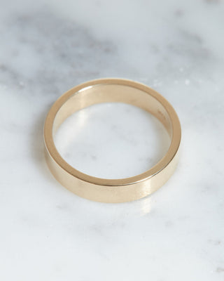 Classic Polished Wedding Band For Men - Barbara Maison 