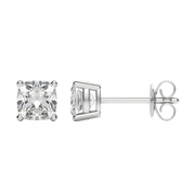 0.50 CT-2.0 CT Cushion Solitaire CVD F/VS Diamond Earrings - Barbara Maison 