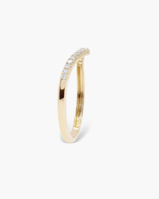 0.14ct EF- VVS Diamond Swirl Wedding Band