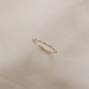 0.36 TCW Marquise Cut Bubble Prong Moissanite Wedding Band - Barbara Maison 