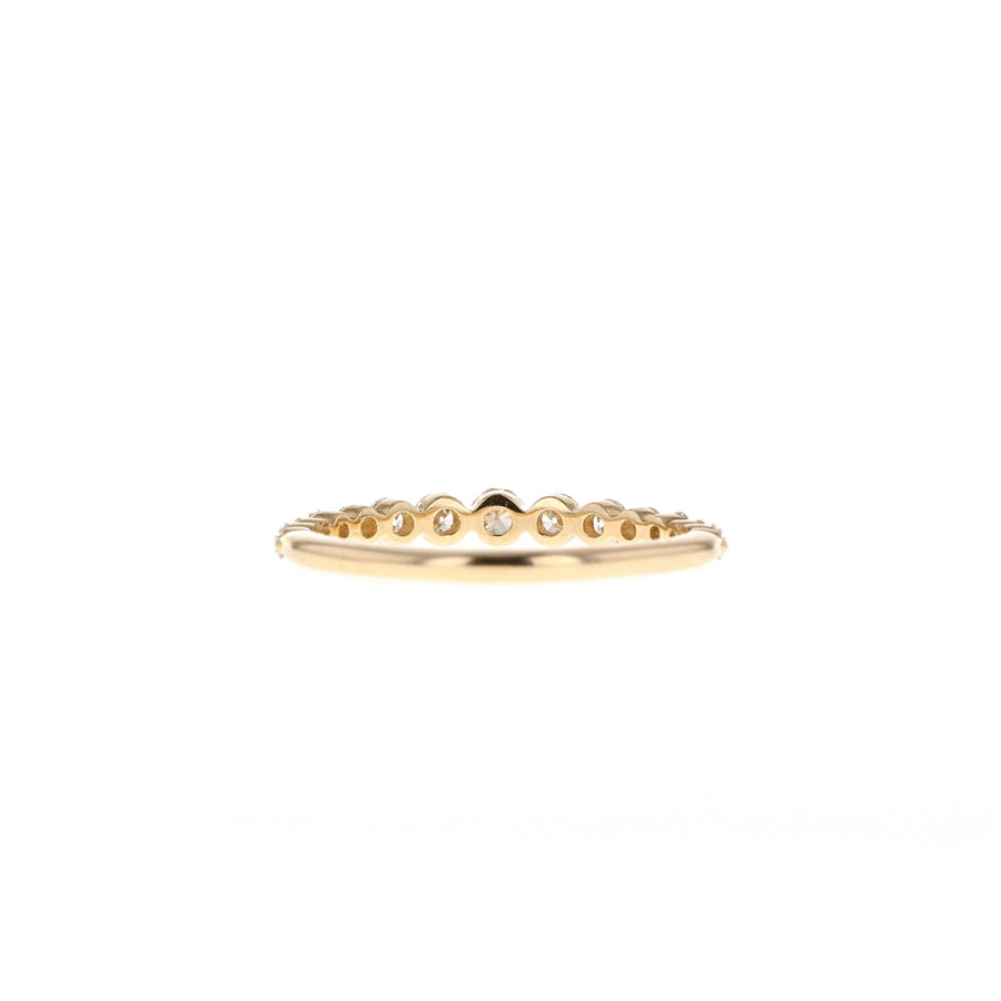 0.33 TCW Round Cut Half Eternity Moissanite Wedding Band - Barbara Maison 