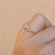 0.17 Curved Tiara Moissanite Wedding Band