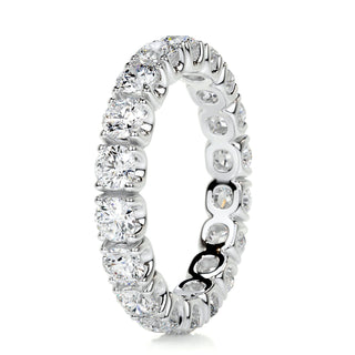 2.4ct Round EF- VVS Diamond Full Eternity Stackable Wedding Band