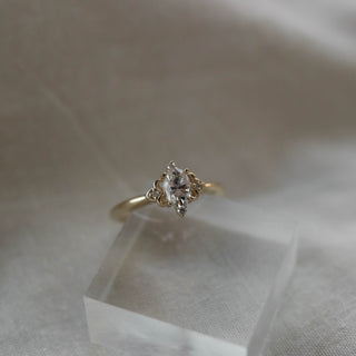 0.21 CT-0.47 Marquise Cluster Moissanite Engagement Ring