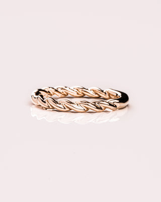 Classic Twisted Gold Wedding Band - Barbara Maison 