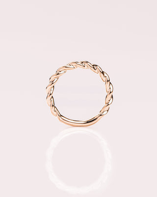 Classic Twisted Gold Wedding Band - Barbara Maison 