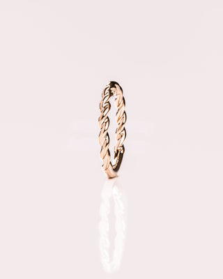 Classic Twisted Gold Wedding Band - Barbara Maison 