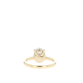 0.84 CT-1.91 CT Oval Cut Solitaire Moissanite Engagement Ring - Barbara Maison 