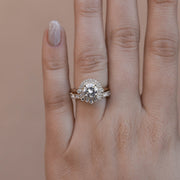 0.55 CT Princess & Baguette Alternating Moissanite Wedding Band - Barbara Maison 