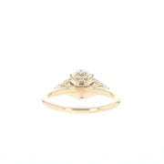 1.20 CT Oval Cut Cluster Moissanite Engagement Ring - Barbara Maison 